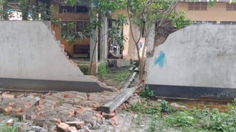 An earthquake with a magnitude of 6.4 on the Richter Scale hit Sonitpur, Assam on April 28 at 7.51 am, at a depth of 17 km from the surface. The epicentre of the earthquake was 43 km west of Assam's Tezpur, the National Center for Seismology said. (Image: Twitter/@himantabiswa) 