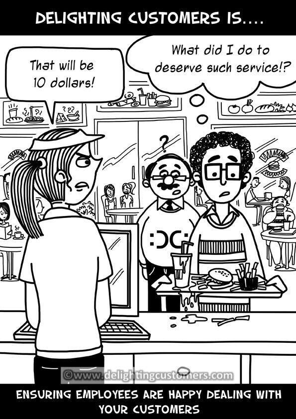 Ensuring employees are happy dealing with your customers