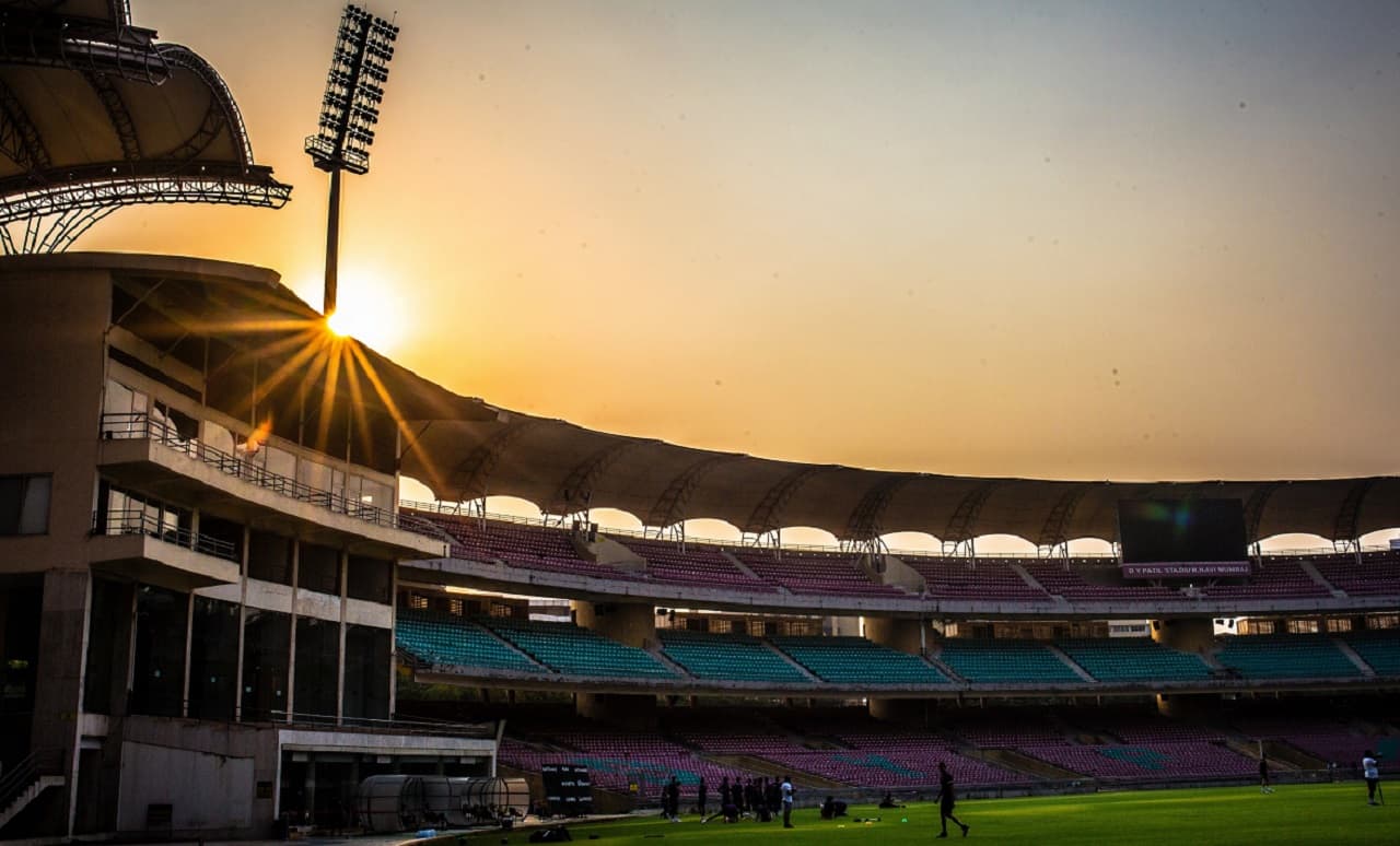 A general view of the DY Patil Sports Stadium in Navi Mumbai, Maharashtra (Image: Twitter/@KKRiders)