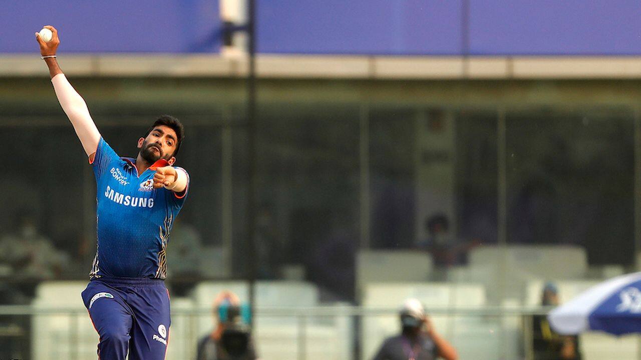 Jasprit Bumrah took 1 wicket and gave away 15 runs in his 4 overs. (Image: Twitter/IPL, BCCI)