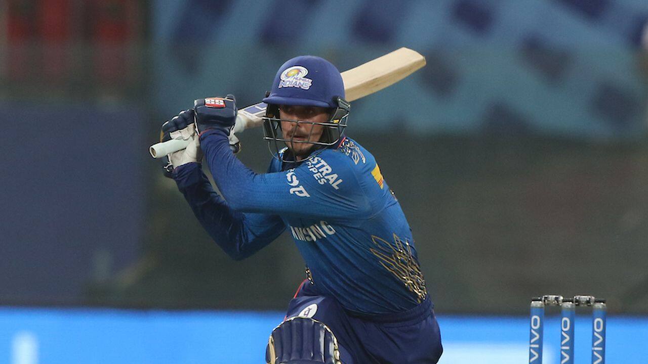 Quinton de Kock scored unbeaten 70 runs off 50 balls with 6 fours and 2 sixes. (Image: Twitter/IPL, BCCI)