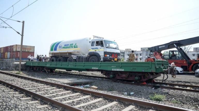 Railway Oxygen Express (Image courtesy: Inox Air) Railway Oxygen Express (Image courtesy: Inox Air)