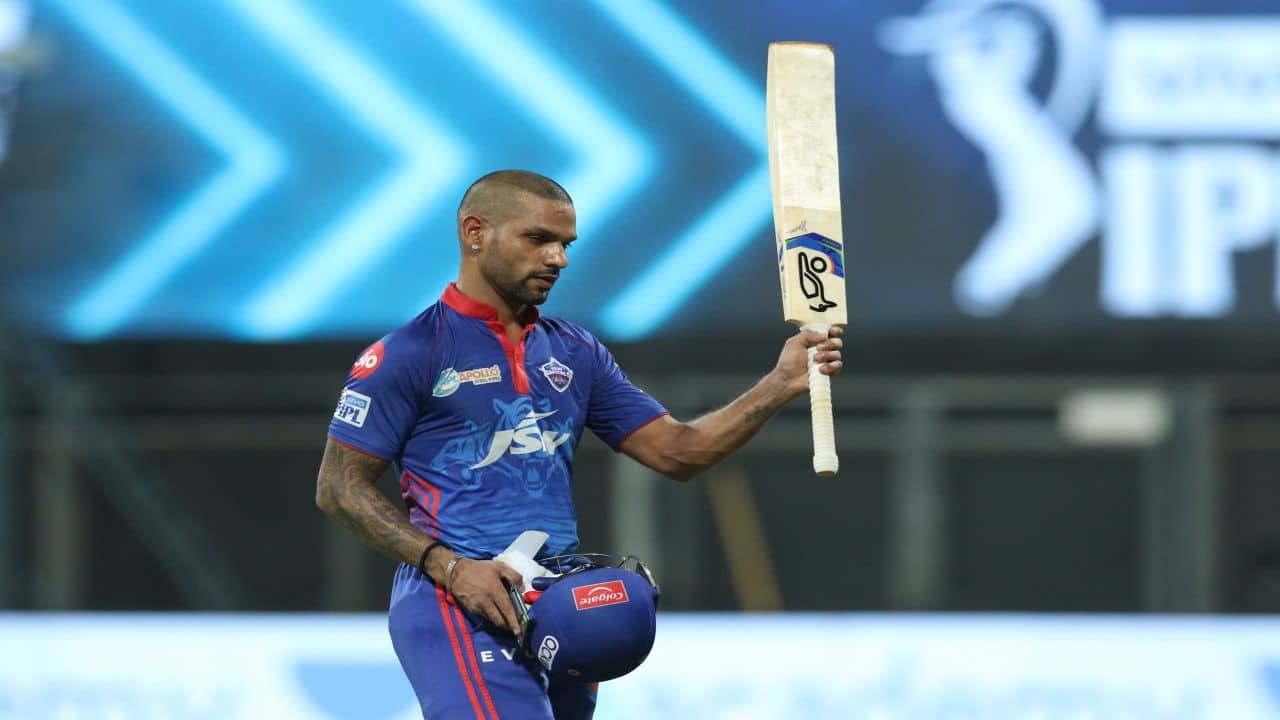 Shikhar Dhawan was named the 'Player of the Match' for his 92-run knock. (Image: Twitter/@IPL, BCCI)