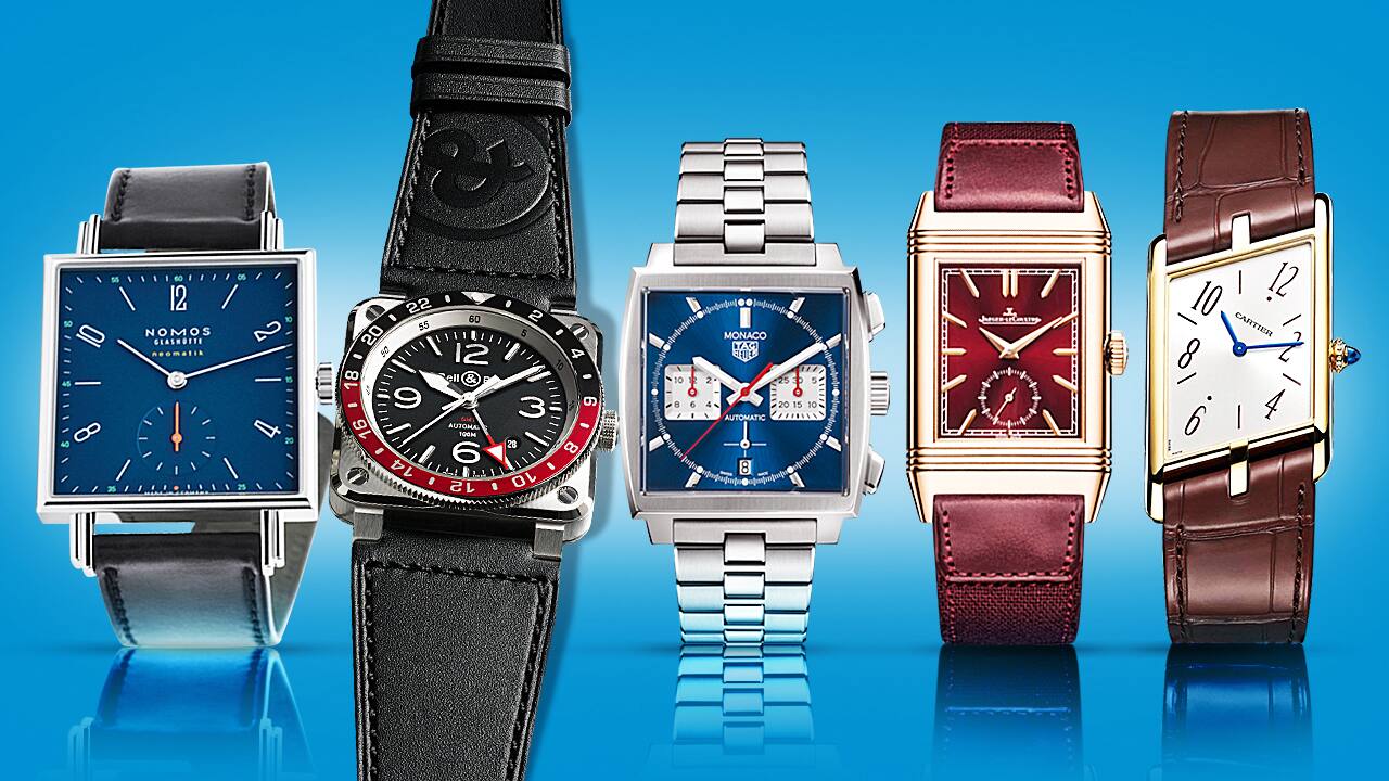 The unconventional, singular elegance of square watches