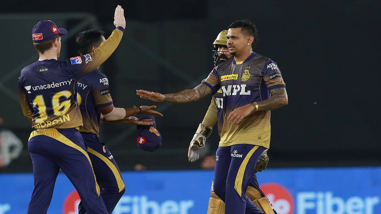 Sunil Narine took two wickets of Mayank Agarwal and Moises Henriques. (Image: Twitter/@IPL, BCCI) Sunil Narine took two wickets of Mayank Agarwal and Moises Henriques. (Image: Twitter/@IPL, BCCI)