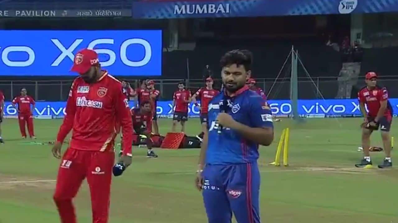 Delhi Capitals' captain Rishabh Pant won the toss and elected to field first against the Punjab Kings on April 18. (Image: IPL, BCCI)