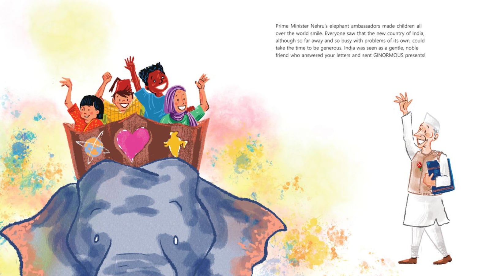 A children's book about Nehru's animal diplomacy calls out the elephant in  the room