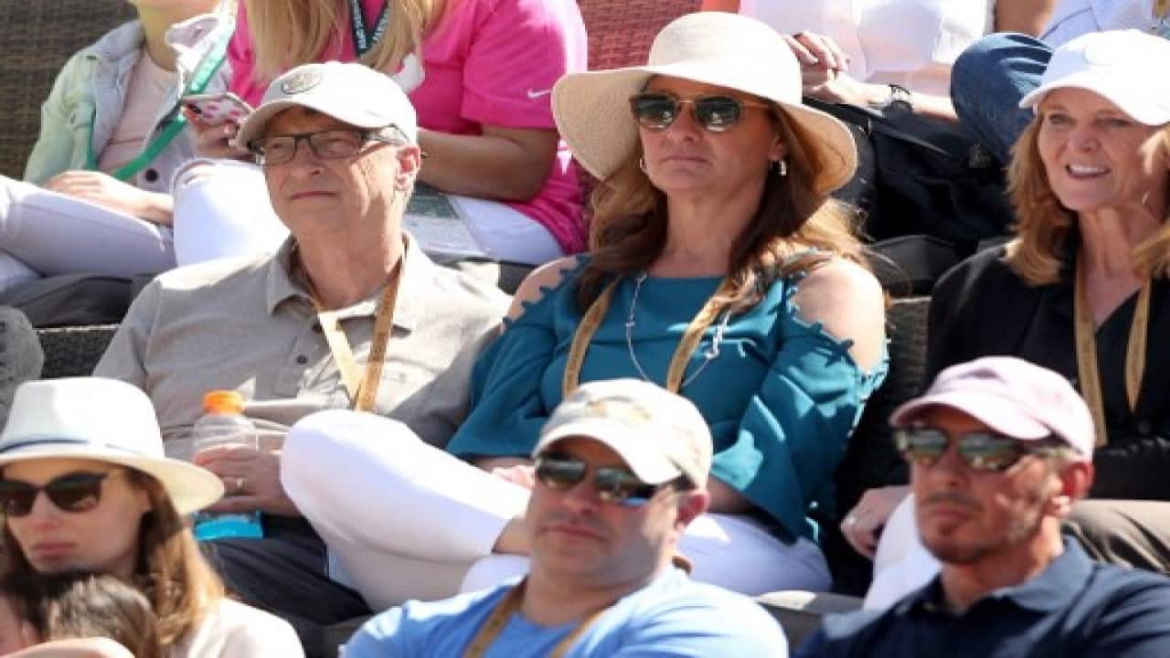 In this file photo taken on March 15, 2019 Bill Gates and Melinda Gates watch Rafael Nadal of Spain play Karen Khachanov of Russia during the quarterfinals of the BNP Paribas Open at the Indian Wells Tennis Garden in Indian Wells, California. Bill Gates, the Microsoft founder-turned philanthropist, and his wife Melinda are divorcing after a 27-year-marriage, the couple said in a joint statement Monday. The announcement from one of the world's wealthiest couples, with an estimated net worth of some $130 billion, was made on Twitter. (Image: AFP)