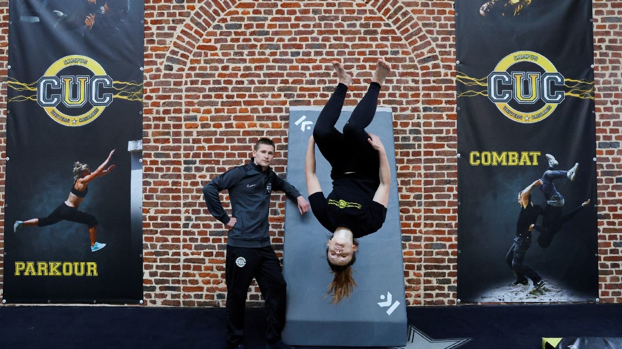 Nearly a third of the school's current intake are women. Demand for female superheroes in the film industry is growing and with the growth of online streaming platforms such as Netflix, Amazon Prime and Disney Plus, 24-year-old Marine Dolle believes she'll be a precious commodity on the job market. &quot;It's choreographed, it's calculated, it's technical,&quot; Dolle said of the challenges of safely executing dangerous stunts. (Image: Reuters)