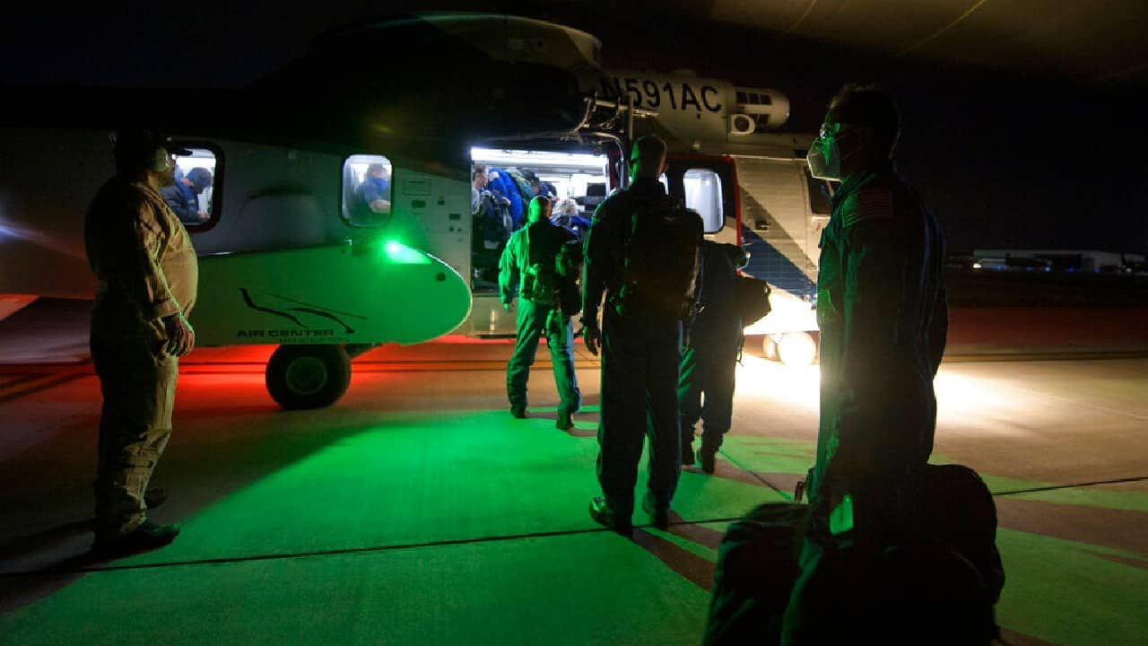 The astronauts' capsule, Resilience, will head back to Cape Canaveral for refurbishment for SpaceX’s first private crew mission in September. The space station docking mechanism will be removed, and a brand new domed window put in its place. (Image: AP) The astronauts' capsule, Resilience, will head back to Cape Canaveral for refurbishment for SpaceX’s first private crew mission in September. The space station docking mechanism will be removed, and a brand new domed window put in its place. (Image: AP)