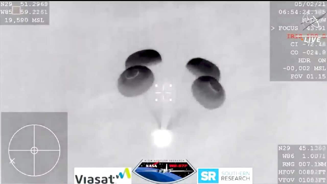 SpaceX had practiced for a nighttime return, just in case, and even recovered its most recent station cargo capsule from the Gulf of Mexico in darkness. Infrared cameras tracked the astronauts' capsule as it re-entered the atmosphere; it resembled a bright star streaking through the night sky. In this image made from NASA TV video, the SpaceX Dragon capsule lands into the Gulf of Mexico near the Florida Panhandle. (Image: AP) SpaceX had practiced for a nighttime return, just in case, and even recovered its most recent station cargo capsule from the Gulf of Mexico in darkness. Infrared cameras tracked the astronauts' capsule as it re-entered the atmosphere; it resembled a bright star streaking through the night sky. In this image made from NASA TV video, the SpaceX Dragon capsule lands into the Gulf of Mexico near the Florida Panhandle. (Image: AP)