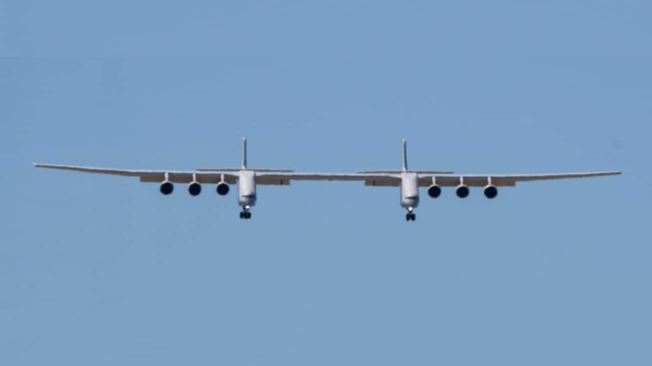 The Scaled Composites Model 351 Stratolaunch is an aircraft built for Stratolaunch Systems by Scaled Composites to carry air-launch-to-orbit rockets. (Image: Reuters)