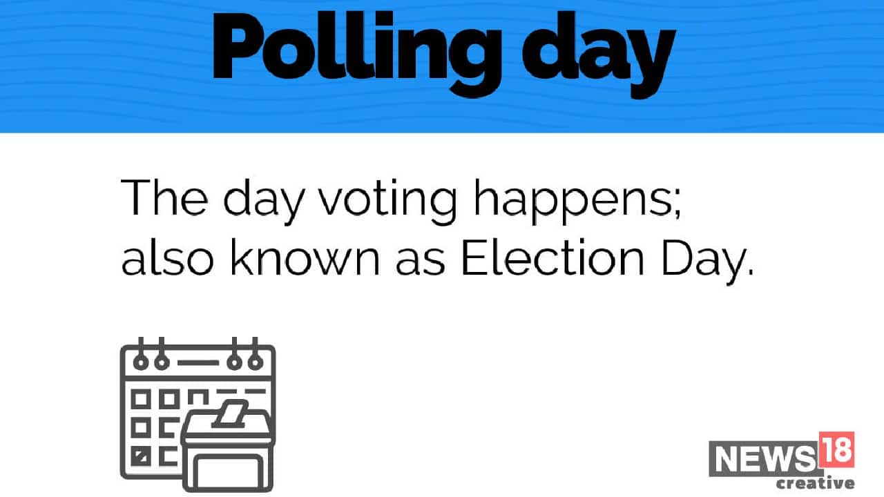 Polling day | The day voting happens; also known as Election Day. (Image: News18 Creative)