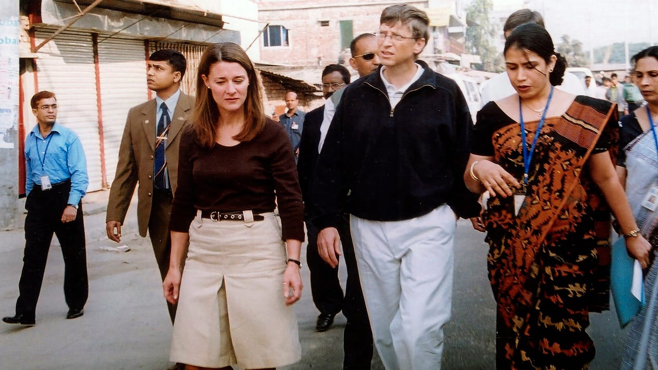 File image: Bill Gates, founder and chairman of Microsoft (center), and Melinda (left) in Dhaka, Bangladesh as part of their work for the Bill & Melinda Gates Foundation (Image: AP Photo/Gazi Sarwar, File)