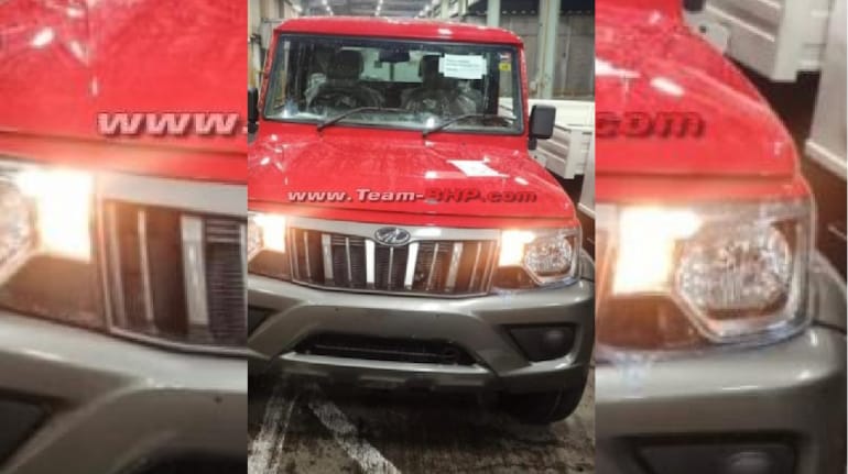 2021 Mahindra Bolero spied front fascia spied undisguised, gets new  dual-tone paint scheme