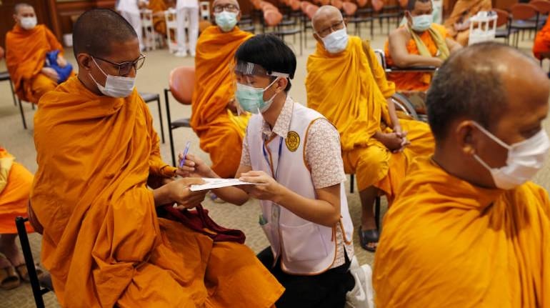 Thailand Starts COVID-19 Vaccinations For Buddhist Monks At Risk