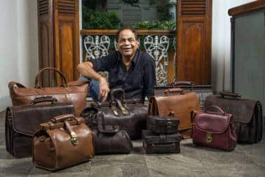 Hidesign Founder and President Dilip Kapur in Puducherry.