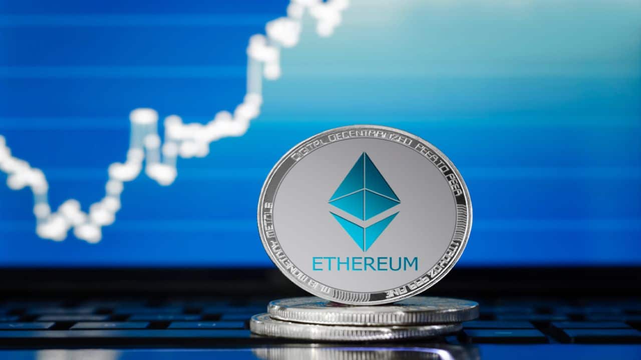 Ethereum up more than 1%