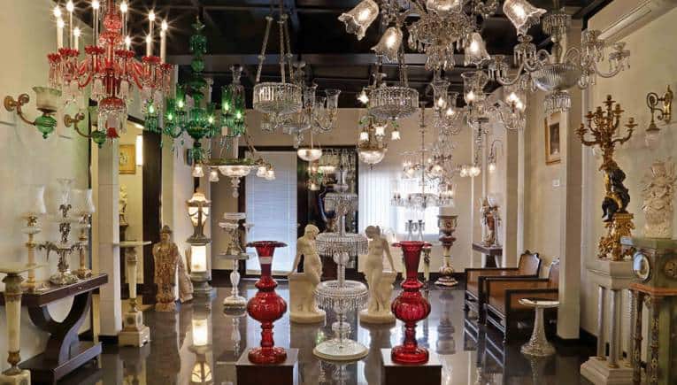 F&C Osler chandeliers.