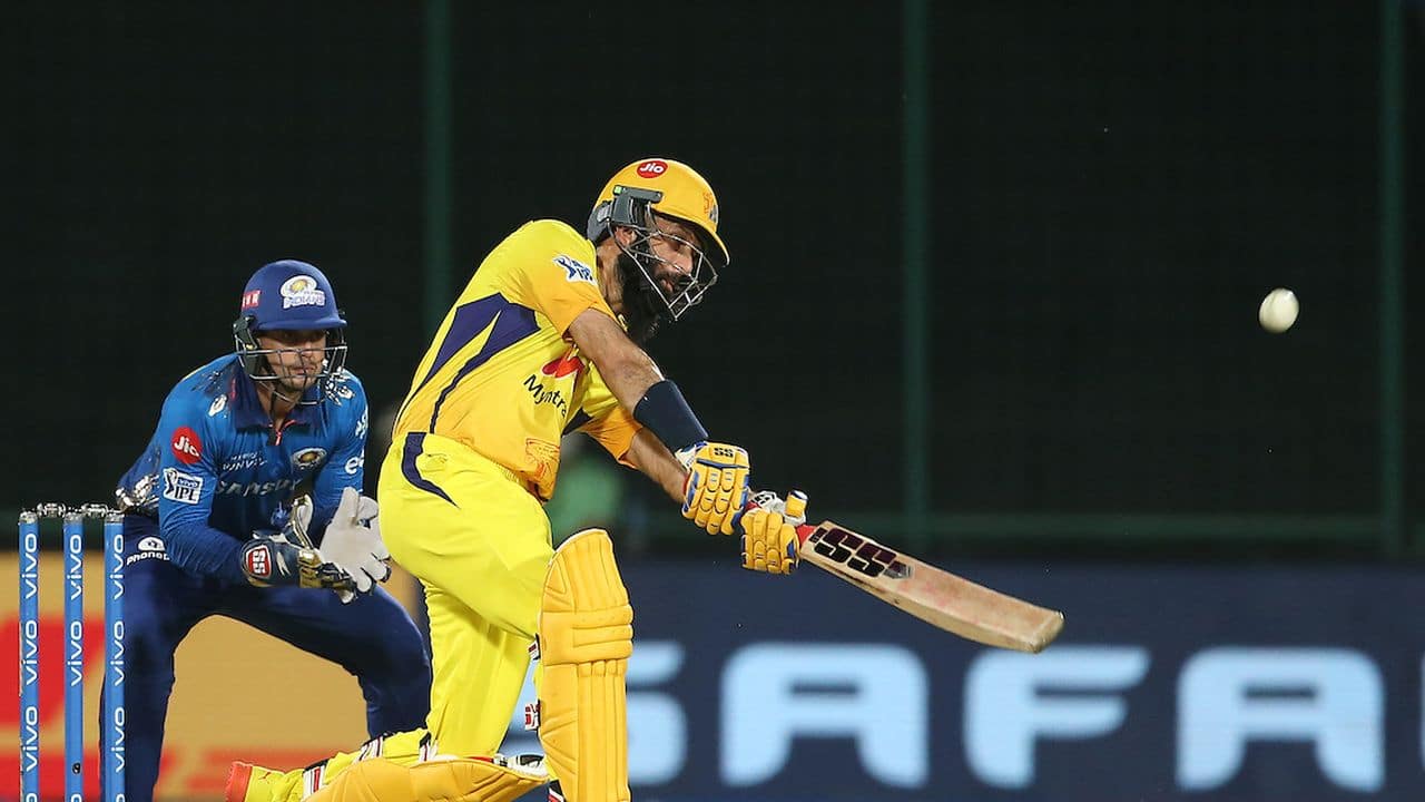 Moeen Ali hit a brilliant 58 runs off 36 balls with 5 fours and 5 sixes. (Image: IPL/BCCI/Twitter)
