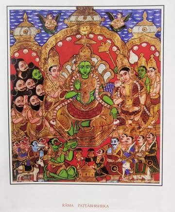 An 18th century Mysore painting.