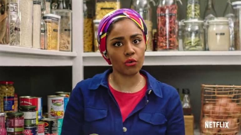 Screen grab from 'Nadiya's Time to Eat Season 1', a show about hacks to make home-cooking easier and faster.