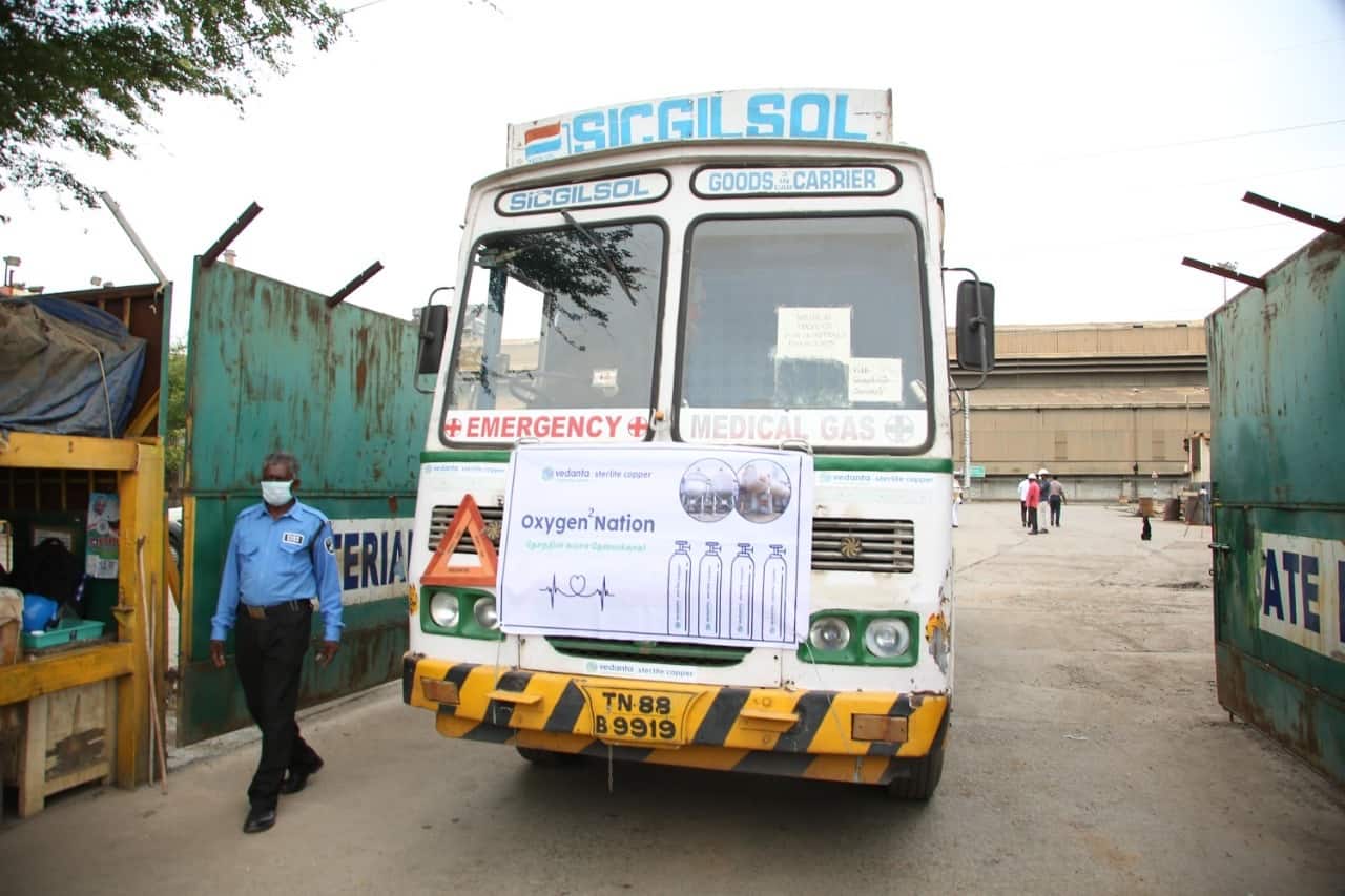 Vedanta’s Sterlite plant sends out first load of medical oxygen Vedanta’s Sterlite plant sends out first load of medical oxygen