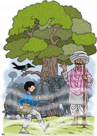 Illustration in a book by Subhadra Sen Gupta.