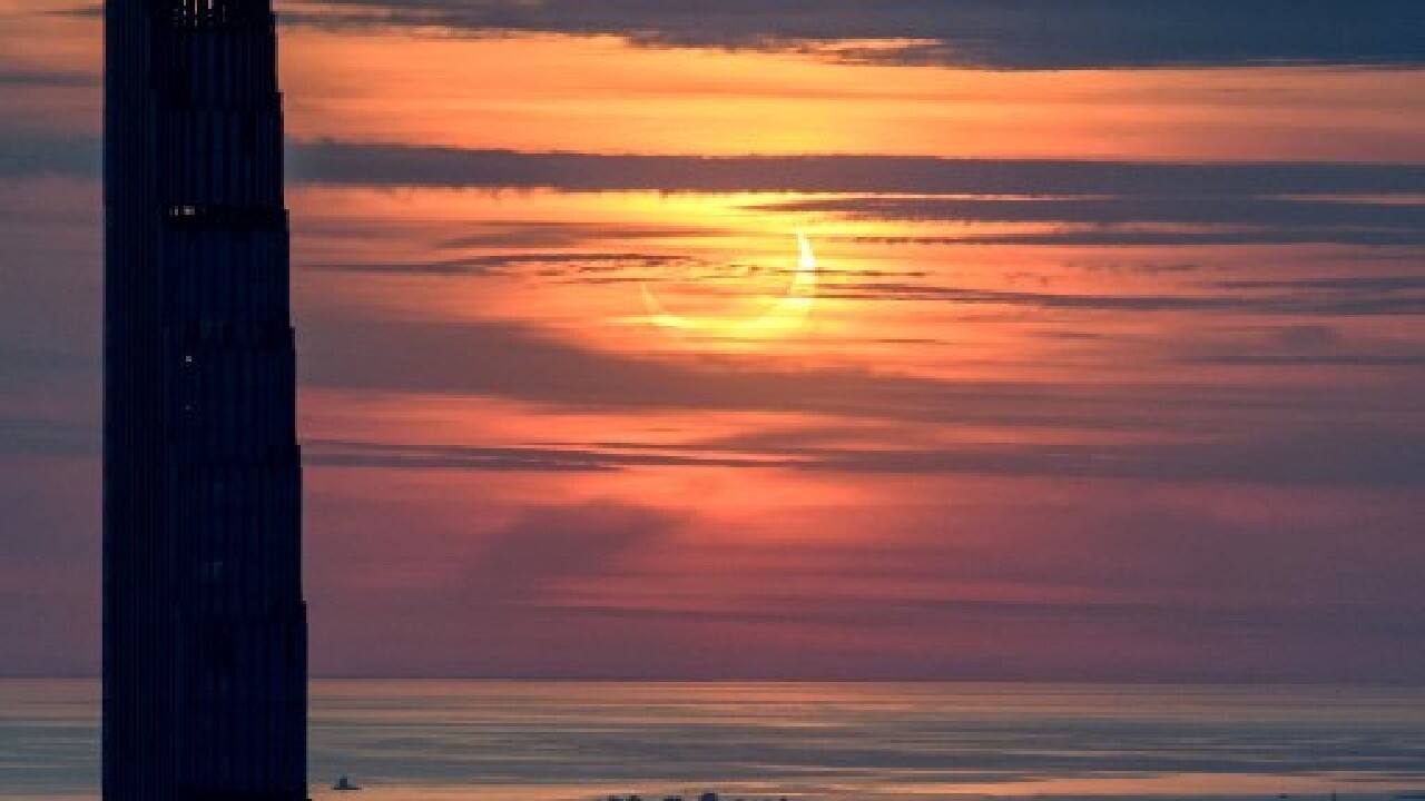 Some observers used pieces of cardboard perforated with a hole to watch the eclipse as a shadow projected onto paper, posting images on social media. (Image: AFP)