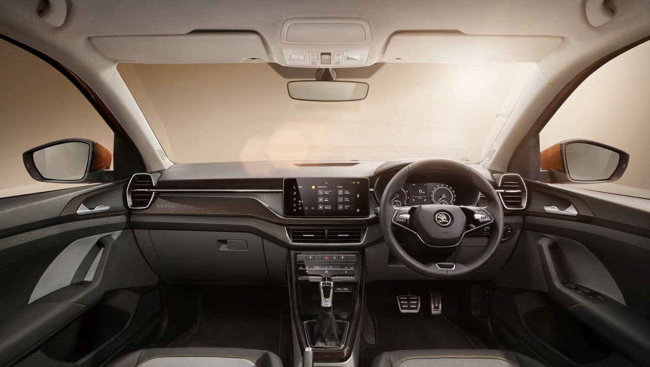 The Kushaq gets the new two-spoke steering wheel like in the new Skoda Octavia