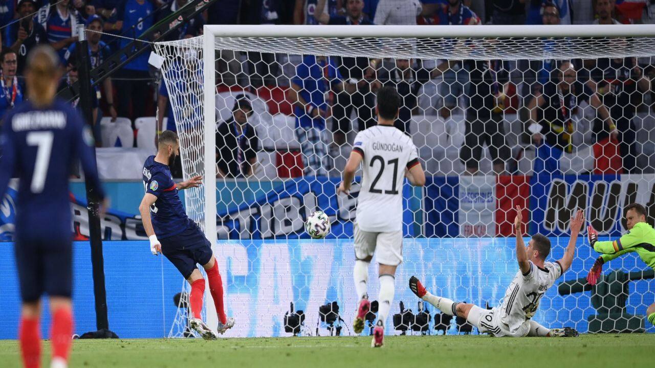 The first half was played well by both sides. The opening few minutes were full of action. A header by Hummels gave Germany the first chance on goal, Kimmich picked up a yellow card and plenty of heavy challenges all in the first 10 minutes. 