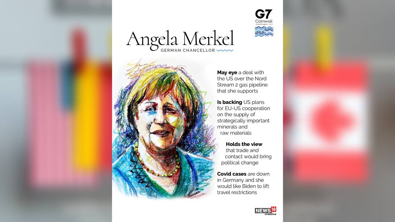 German Chancellor Angela Merkel | COVID-19 cases are down in Germany and she would like Biden to lift travel restrictions. (Image: News18 Creative)