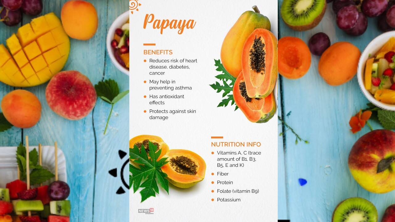 Papaya reduces risk of heart disease, diabetes, cancer and may help in preventing asthma. (Image: News18 Creative)