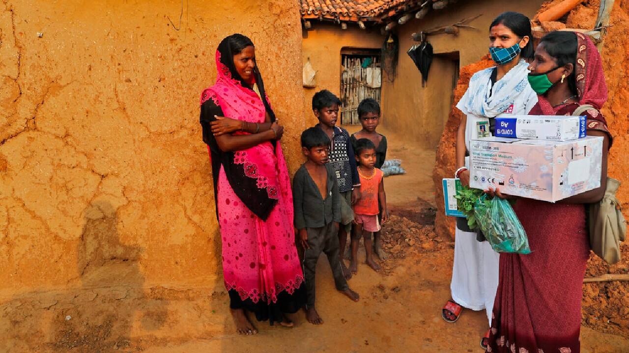 So when a team of health workers recently approached Manju Kol to get vaccinated, she locked up her house, gathered her children and ran to the nearby forest. The family hid there for hours and returned only when the workers left in the evening. “I would rather die than take the vaccine,” said Kol. (Image: AP)