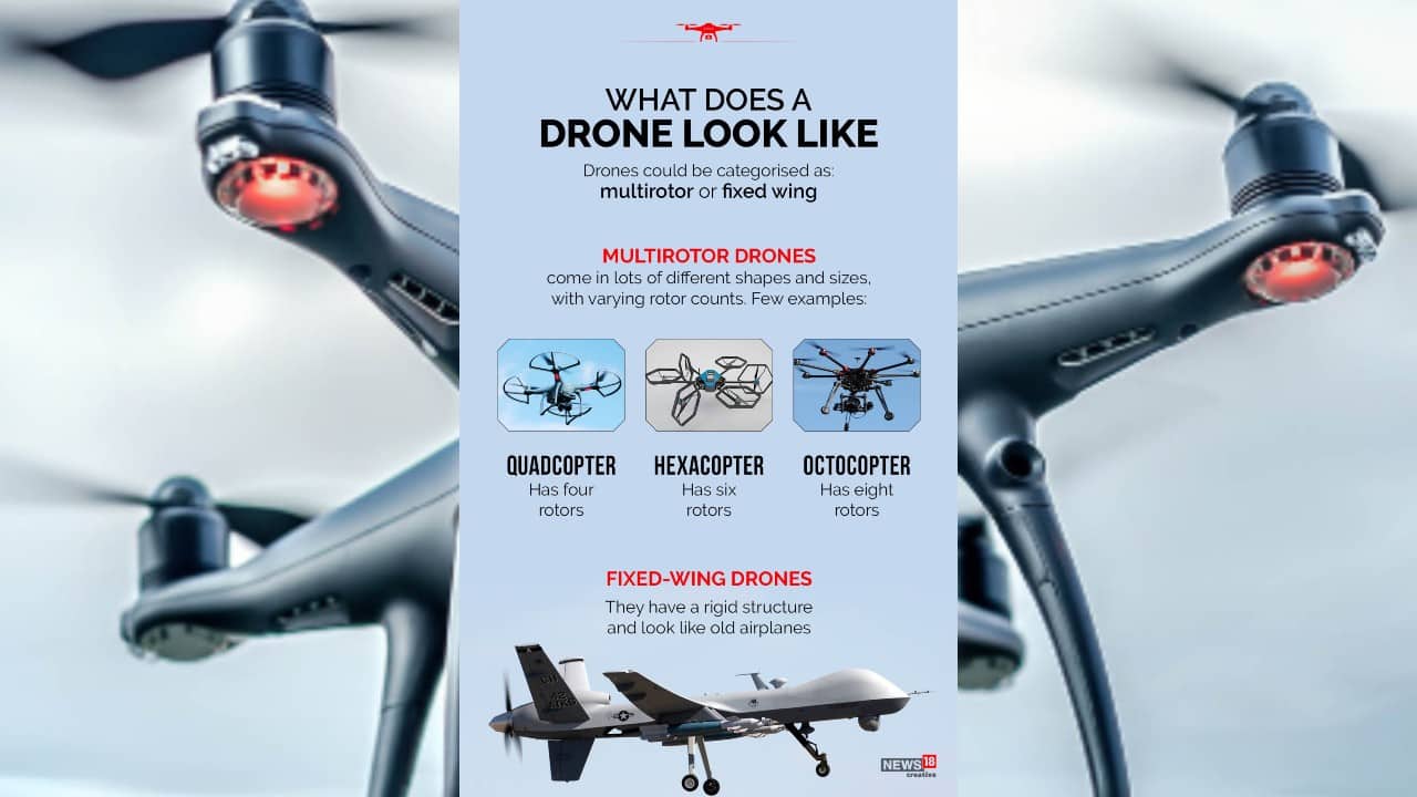Drones could be categorised as multirotor or fixed wing. (Image: News18 Creative)