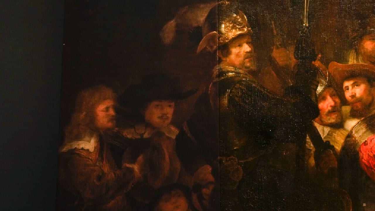 During the restoration project, the painting was encased in a specially designed glass room and studied in unprecedented detail from canvas to the final layer of varnish. Among that mound of data, researchers created the most detailed photograph ever made of the painting by combining 528 digital exposures. (Image: AP) During the restoration project, the painting was encased in a specially designed glass room and studied in unprecedented detail from canvas to the final layer of varnish. Among that mound of data, researchers created the most detailed photograph ever made of the painting by combining 528 digital exposures. (Image: AP)