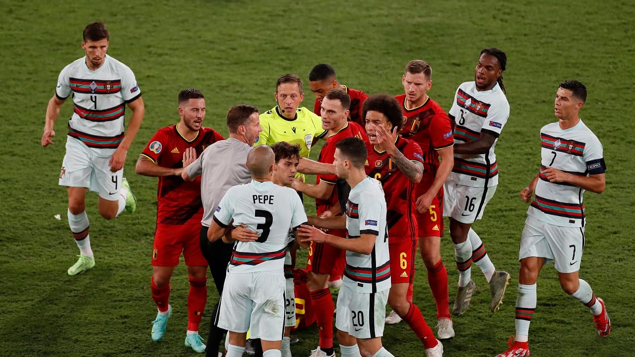 In Pics | Euro 2020: Belgium Edge Portugal 1-0 To Reach Quarterfinals