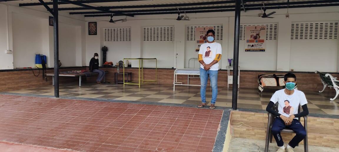 An isolation ward in Kaliyawas village for those who can't quarantine at home. (Image: Kshitiz Gaur)