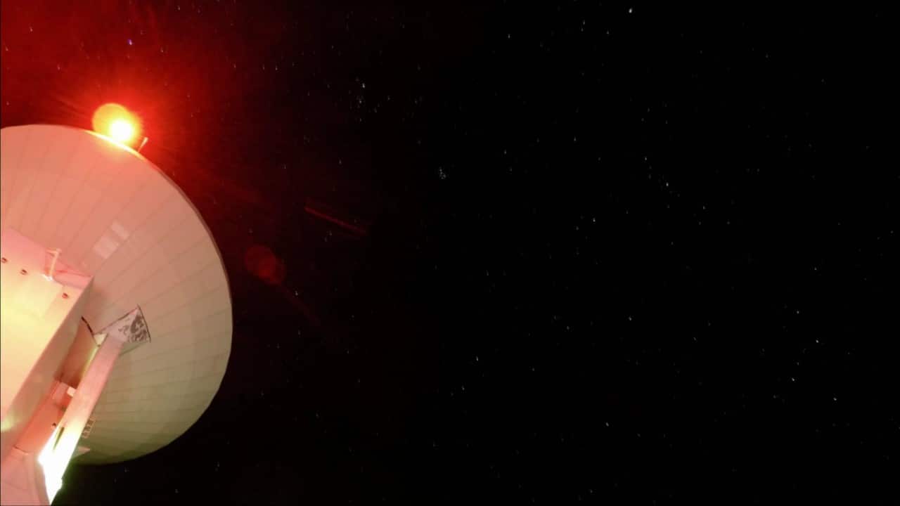 Scientists used the Event Horizon telescope, to capture an image of a black hole. (Screen grab from a trailer of 'Black Holes: Edge of All We Know', posted by director Peter Galison on Vimeo.)