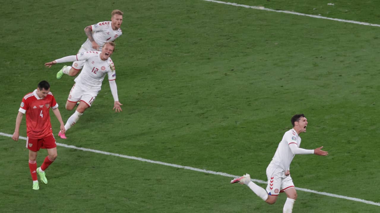 Once the match got underway, Denmark continued with the same aggression as in their defeats to Finland and Belgium but initially struggled to create chances against a Russia team who were content to keep things tight. (Image: Reuters) Once the match got underway, Denmark continued with the same aggression as in their defeats to Finland and Belgium but initially struggled to create chances against a Russia team who were content to keep things tight. (Image: Reuters)