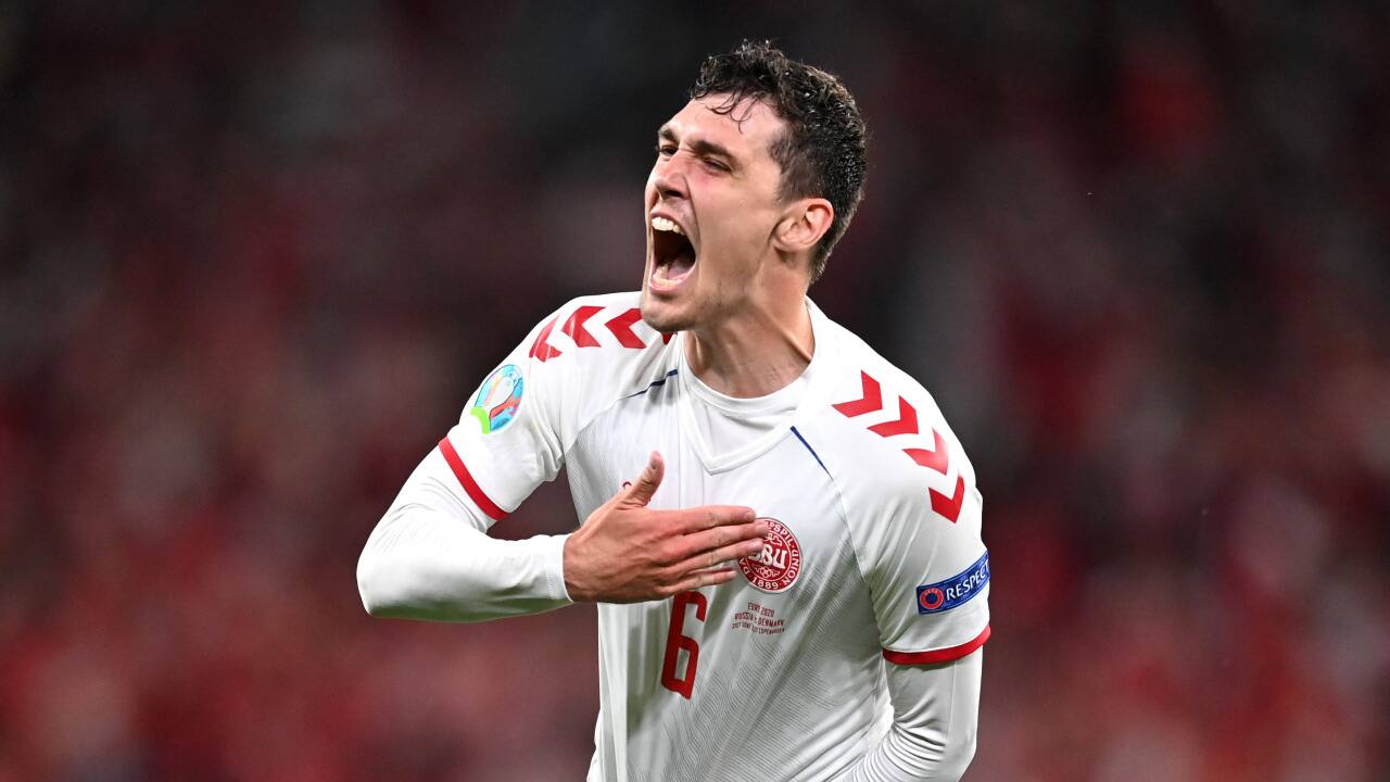Denmark continued to press after the restart but their second came in almost comical circumstances on the hour mark. Daler Kuzyaev miscued a bacl-pass which fell neatly in front of Yusuf Poulsen who had plenty of time and space and just the keeper to beat. He converted to give Denmark a two-goal lead as Copenhagen erupted. (Image: Reuters) Denmark continued to press after the restart but their second came in almost comical circumstances on the hour mark. Daler Kuzyaev miscued a bacl-pass which fell neatly in front of Yusuf Poulsen who had plenty of time and space and just the keeper to beat. He converted to give Denmark a two-goal lead as Copenhagen erupted. (Image: Reuters)