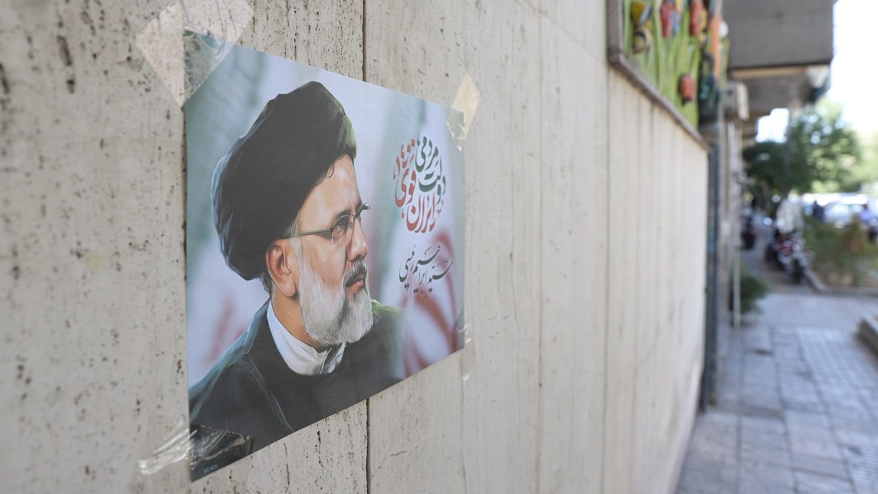 A poster of presidential candidate Ebrahim Raisi is seen on a street in Tehran, Iran (Image: Majid Asgaripour/WANA (West Asia News Agency) via Reuters)