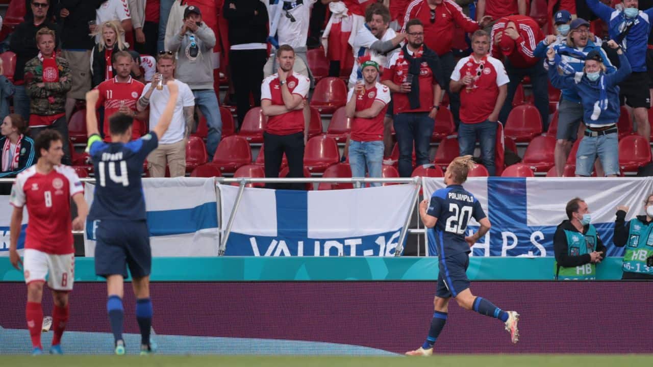 Euro 2020 Double Whammy For Denmark After 1 0 Loss To Finland Amid Eriksen Scare