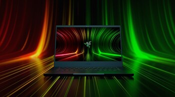 A sleek new gaming laptop, new monitor and a smart face mask