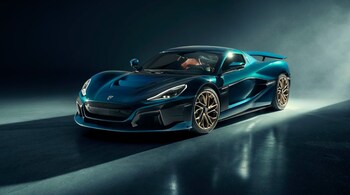 The car, officially christened the Nevera, packs a 120kwh battery pack which sends power to four electric motors.