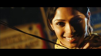 Screen shot of actor Freida Pinto from the film 'Slumdog Millionaire'. Elements of inequality and corruption that we saw in 'Slumdog Millionaire' are dialled up in Rahul Raina’s debut novel, 'How to Kidnap the Rich'.