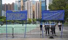 Hong Kong police close large swathe of Victoria Park on Tiananmen anniversary