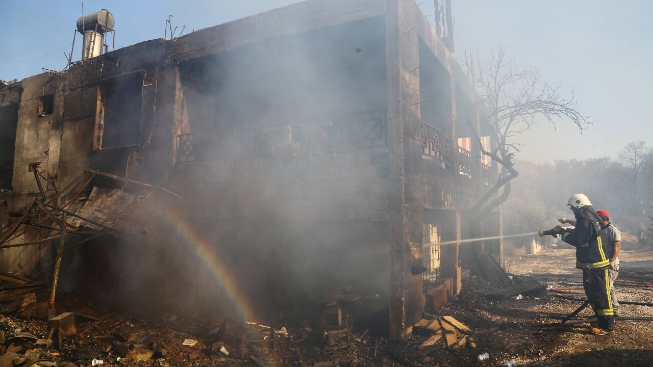 Turkey's AFAD disaster agency said emergency teams from nearby provinces were also called into action, while authorities evacuated settlements near the forest. (Image: Reuters) Turkey's AFAD disaster agency said emergency teams from nearby provinces were also called into action, while authorities evacuated settlements near the forest. (Image: Reuters)