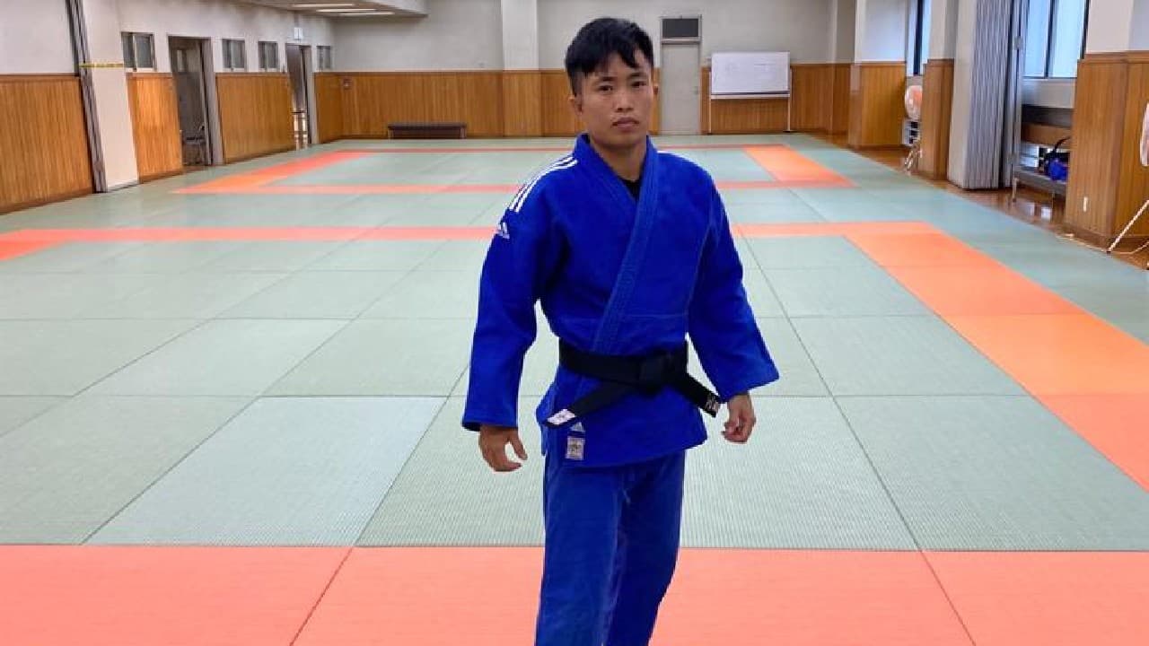 Judoka Shushila Devi during a training session at the Kodokan International Judo Centre at Tokyo Games village. (Image: Twitter @Media_SAI) Judoka Shushila Devi during a training session at the Kodokan International Judo Centre at Tokyo Games village. (Image: Twitter @Media_SAI)