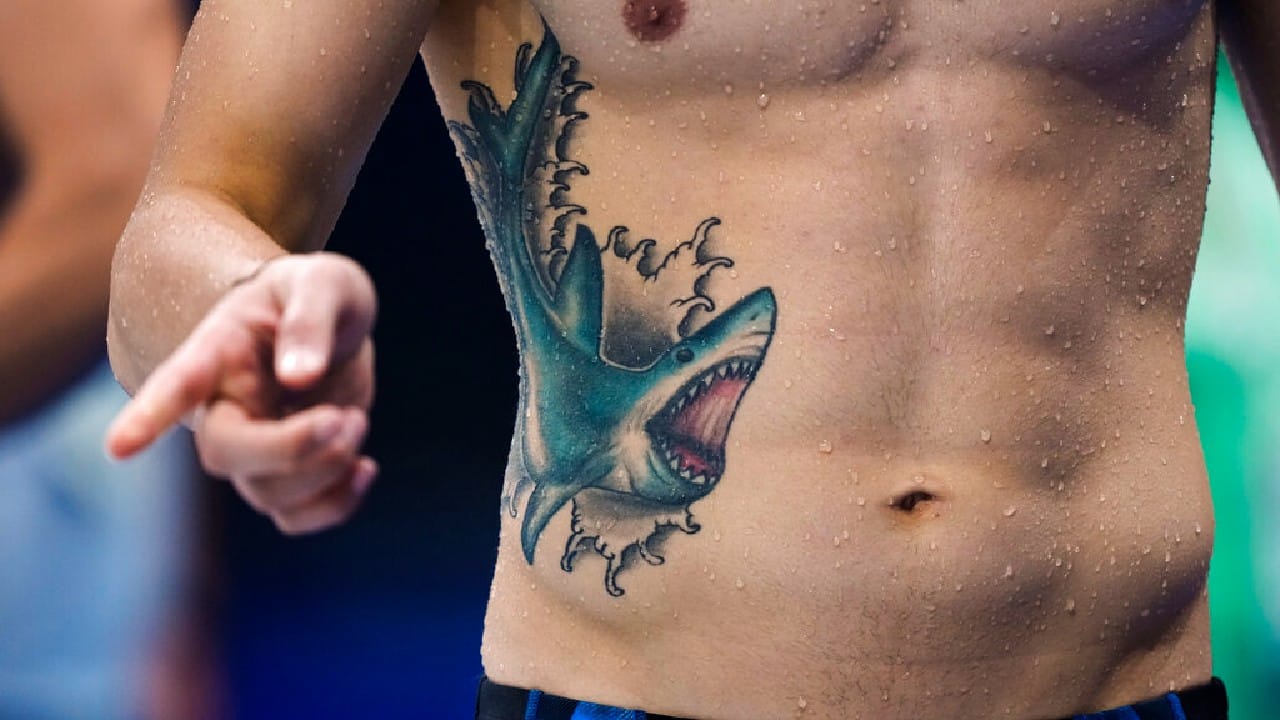 A swimmer gestures during a training session at the Tokyo Aquatics Centre venue for the swimming competitions at the 2020 Summer Olympics, July 25, in Tokyo, Japan. (Image: AP)